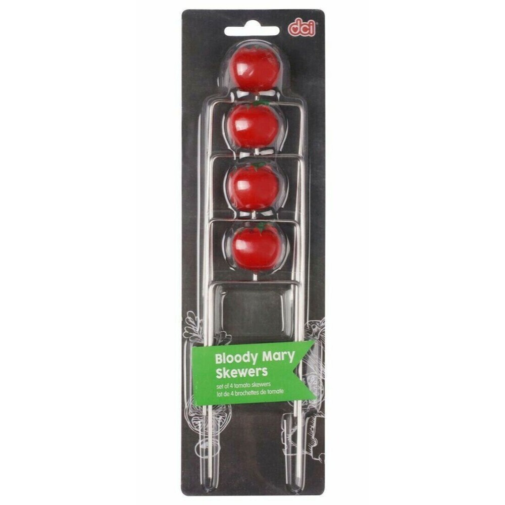 Cocktail Bloody Mary Skewers Double Pronged DCI Tomato Set of 4